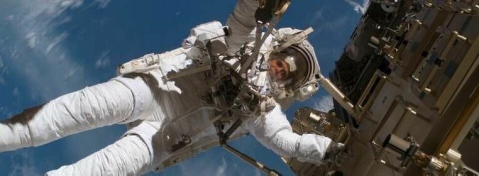 Christer Fuglesang, civilingenjör och astronaut. Den ende svensk som varit ute i rymden och arbetat på den internationella rymdstationen ISS. Foto: NASA