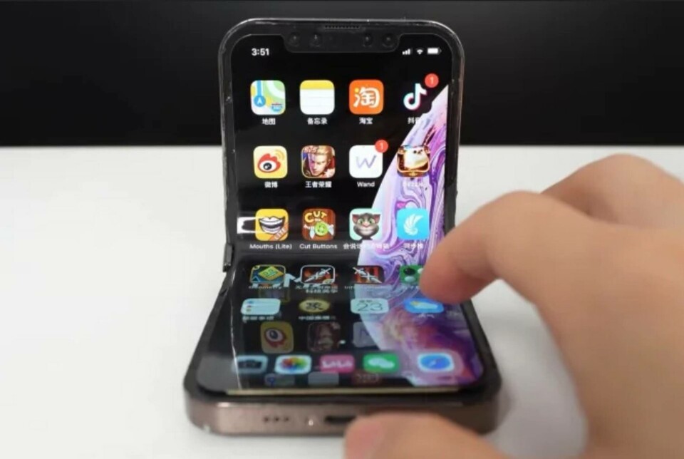 Är det här världens första vikbara Iphone? Moddargruppen AST hävdar åtminstone det. Är det här världens första vikbara Iphone? Moddargruppen AST hävdar åtminstone det.