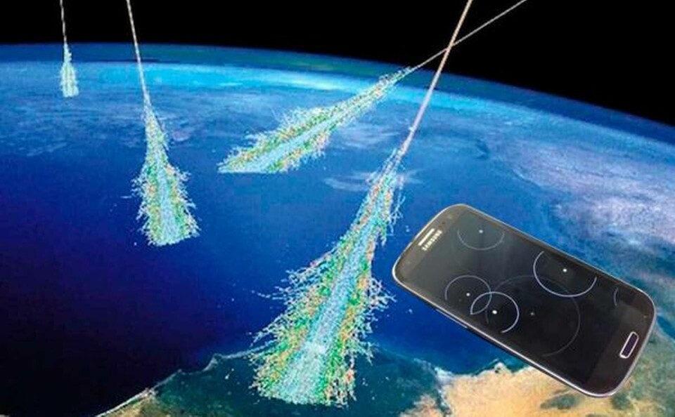 Mobilkameran kan användas för att detektera kosmisk strålning som når jorden i form av partikelskurar. Foto: Crayfis Mobilkameran kan användas för att detektera kosmisk strålning som når jorden i form av partikelskurar. Foto: Crayfis