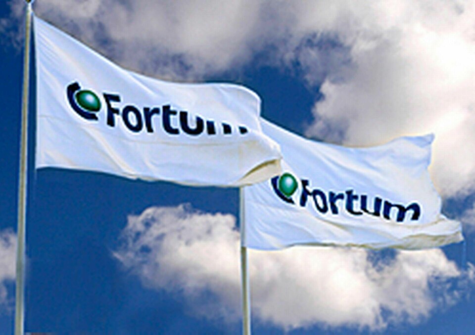 Fortum-flaggor. Foto: Stefan Sjödin/TT