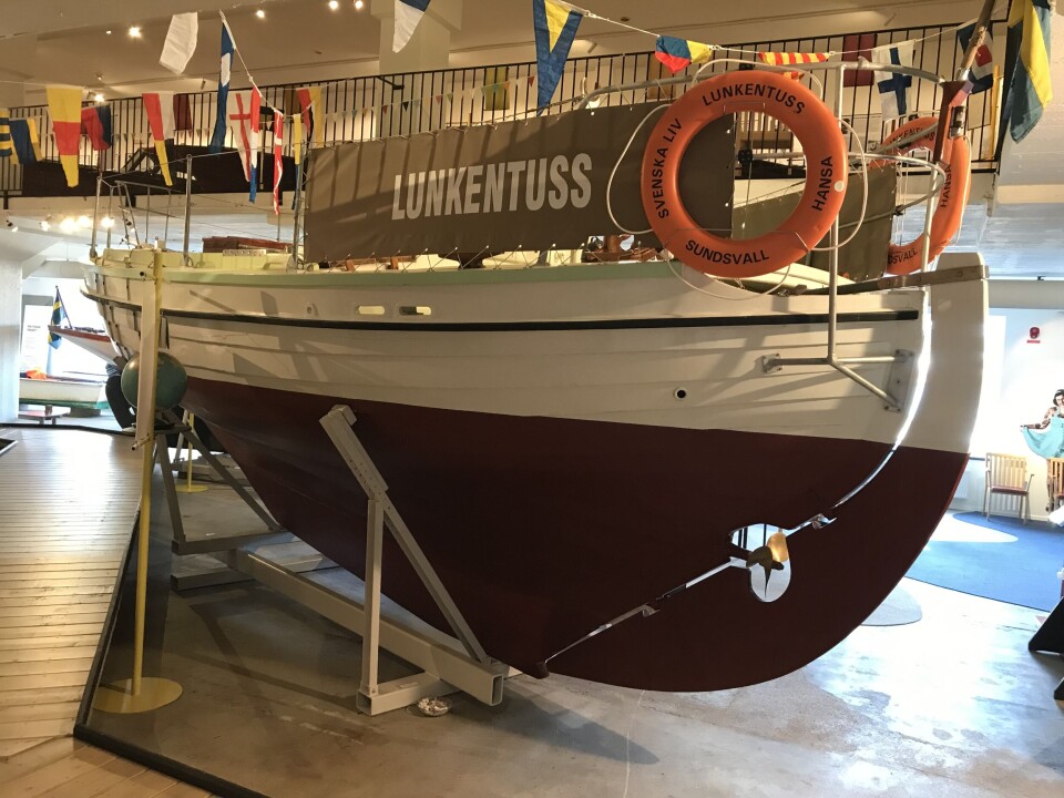 Lunkentuss, konstruerad av Knud H Reimers och byggdes på Ryhls Båt & Skeppsvarv i Åhus. Foto: ROBERT AXNER/FRITIDSBÅTMUSEET/VÄSTERNORRLANDS MUSEUM Lunkentuss, konstruerad av Knud H Reimers och byggdes på Ryhls Båt & Skeppsvarv i Åhus. Foto: ROBERT AXNER/FRITIDSBÅTMUSEET/VÄSTERNORRLANDS MUSEUM