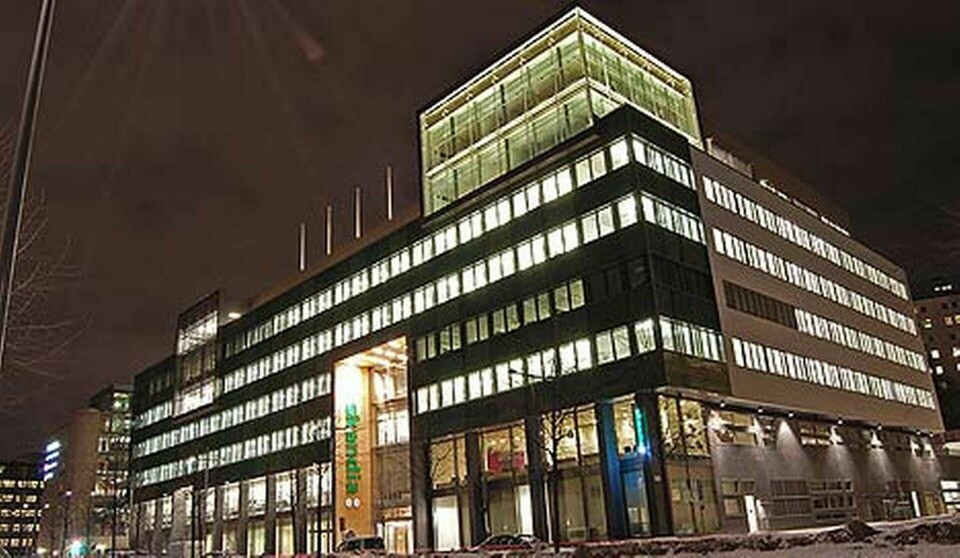 Skandias nya huvudkontor har en toppmodern fasad. Foto: Soran Gameel
