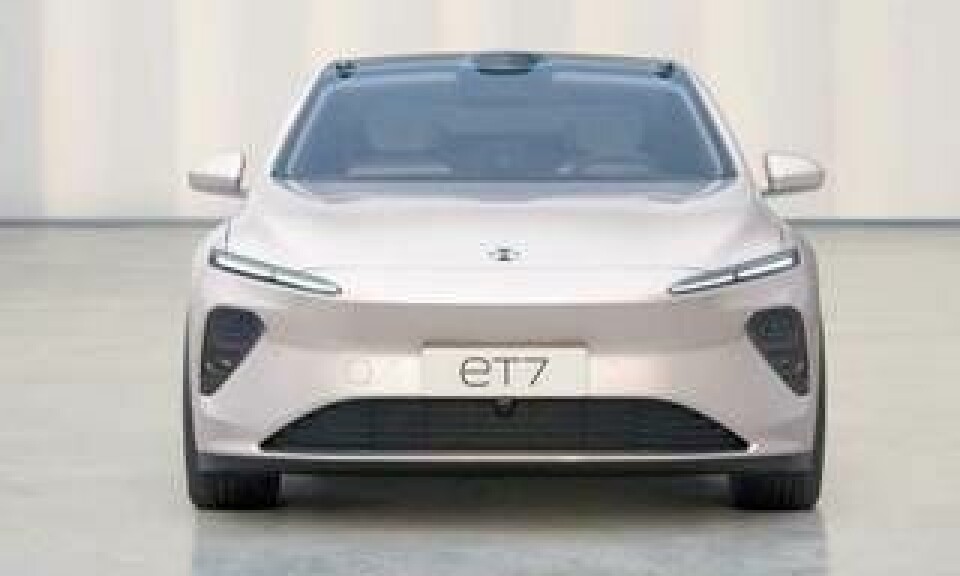 Nios nya modell ET7. Foto: Nio