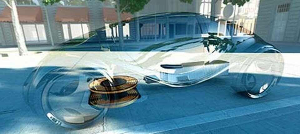 Idébild av induktiv laddning. Foto: Siemens Idébild av induktiv laddning. Foto: Siemens