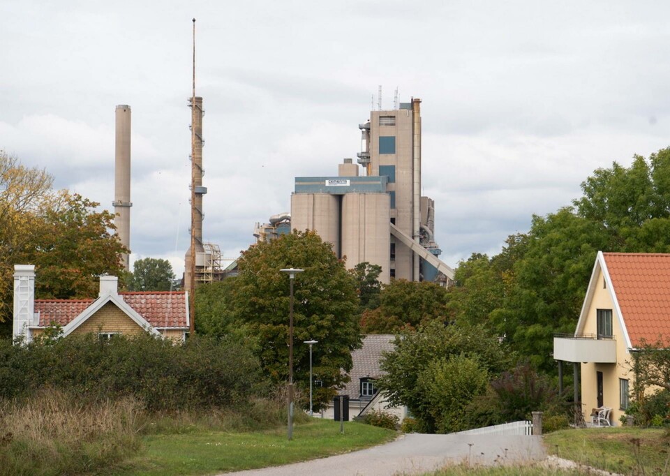 Cementas cementfabrik i Slite på Gotland. Arkivbild. Foto: Fredrik Sandberg/TT Cementas cementfabrik i Slite på Gotland. Arkivbild. Foto: Fredrik Sandberg/TT