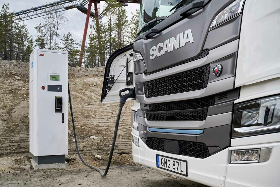 En snabbladdare på 130 kW möjliggör ungefär en timmes laddtid. Foto: Boliden En snabbladdare på 130 kW möjliggör ungefär en timmes laddtid. Foto: Boliden