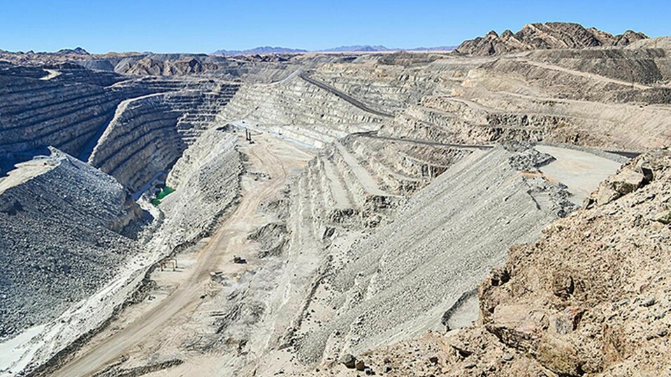 Bilden från 2014 visar uranbrytning i Arandis, Namibia. Foto: Alamy