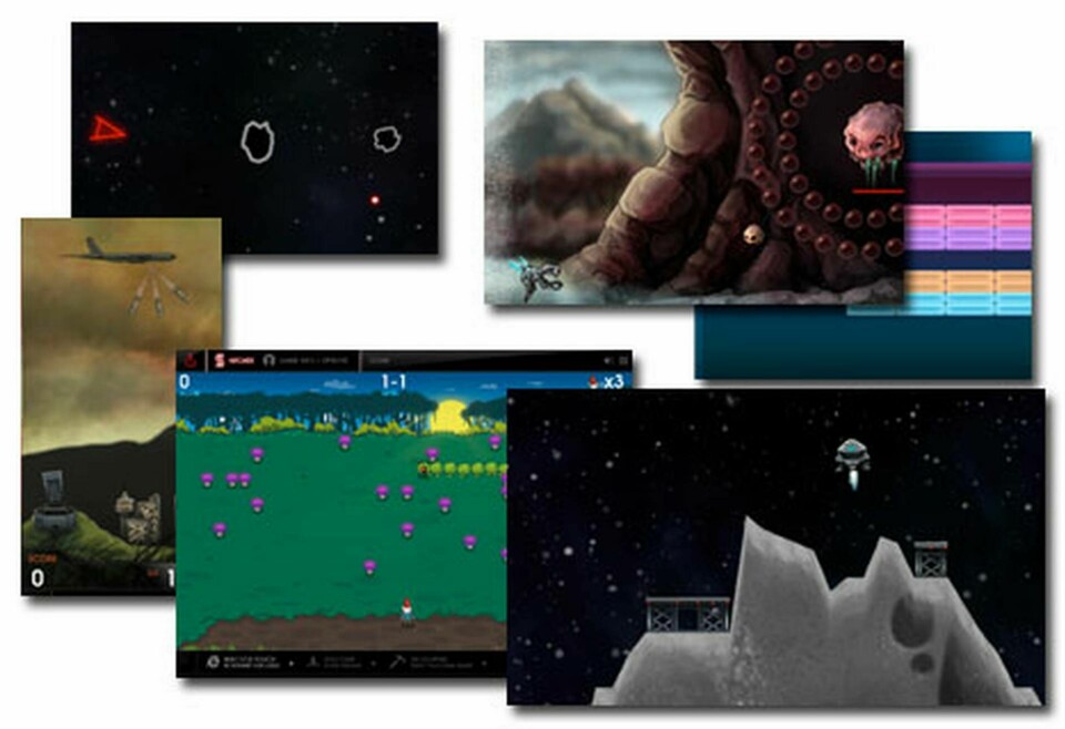 Skärmdumpar från Atarispelen för webbläsare. Foto: Atari