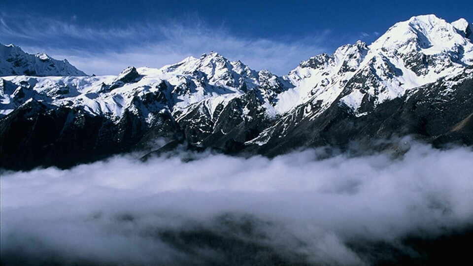 Himalaya är världens tredje största glaciärområde Foto: ICIMOD / TT