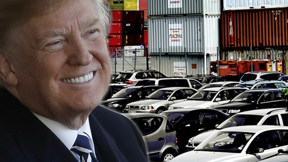 President Donald Trumps utspel om högre amerikanska importtullar på aluminium och stål gör nu att biltillverkarna varnar för högre priser. Foto: TT / AP Photo / Chuck Burton, Ingvar Karmhed / SvD / TT