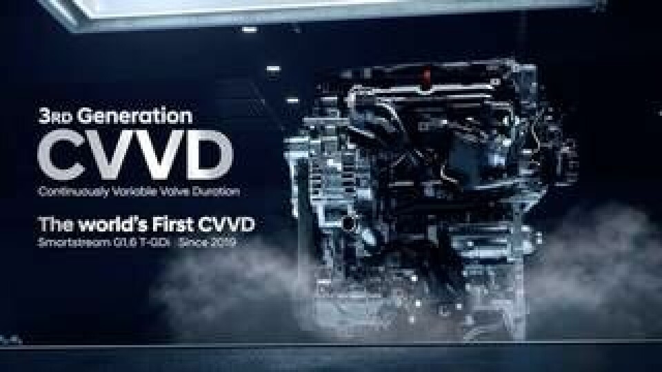 Hyundai har presenterat vad de beskriver som världens första riktiga CVVD-motor. Foto: Hyundai Group