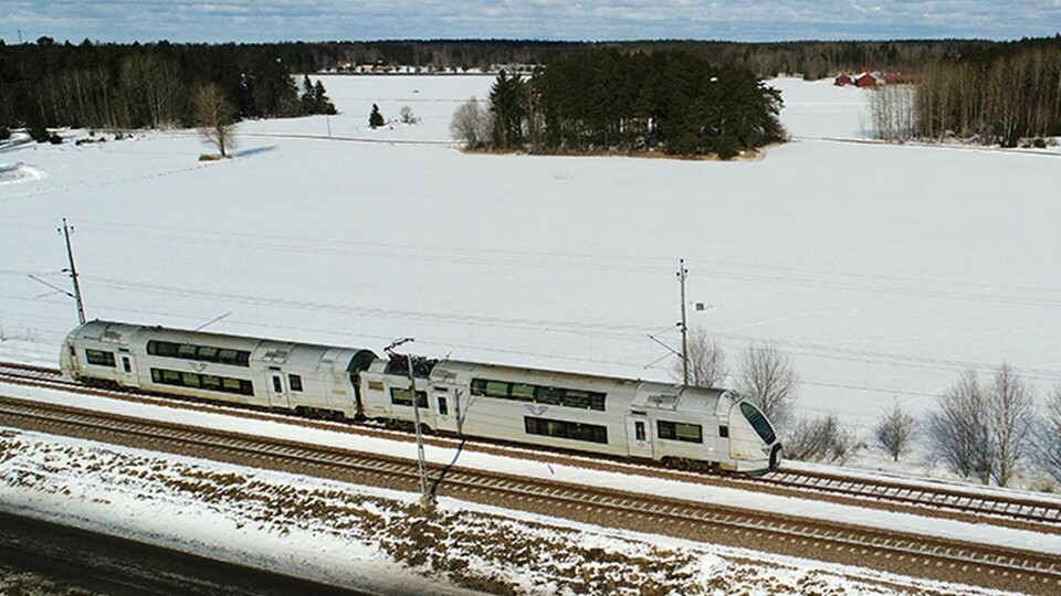 Alltfler företag tycks välja tåget framför bilen eller flyget på affärsresan. Arkivbild. Foto: TT