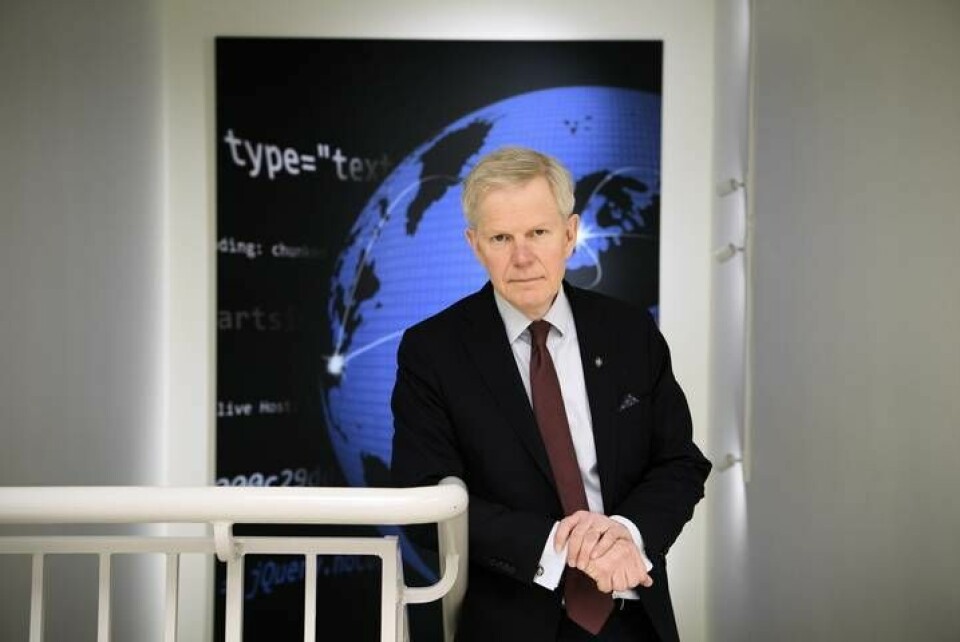'Det är intressant att se att pandemin även har spelat in gällande cyberspionagets inriktning', säger Björn Lyrvall, FRA:s generaldirektör. Foto: Jessica Gow/TT