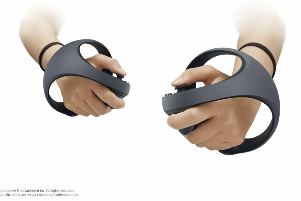 En rendering visar en prototyp på Sonys nya handkontroller för virtual reality. Foto: Sony En rendering visar en prototyp på Sonys nya handkontroller för virtual reality. Foto: Sony