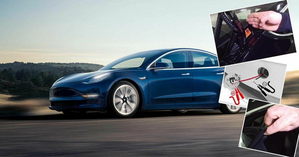 Teslas 'folkbil' Model 3 sågas av Sandy Munro. Foto: Tesla / Skärmdumpar Youtube