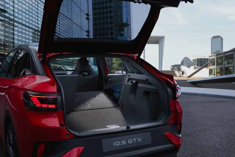 Bagageutrymmet i en VW ID5. Foto: Volkswagen Bagageutrymmet i en VW ID5. Foto: Volkswagen
