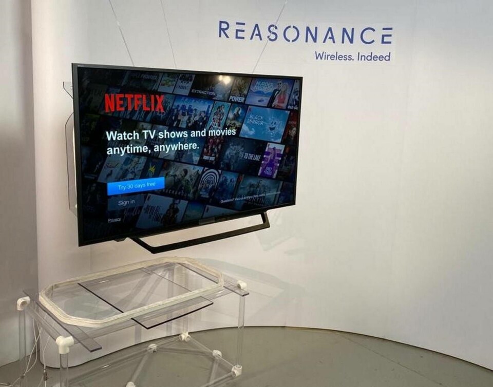 En tv som istället för sladd får energi via ”avancerad magnetisk resonans”? Foto: Reasonance En tv som istället för sladd får energi via ”avancerad magnetisk resonans”? Foto: Reasonance