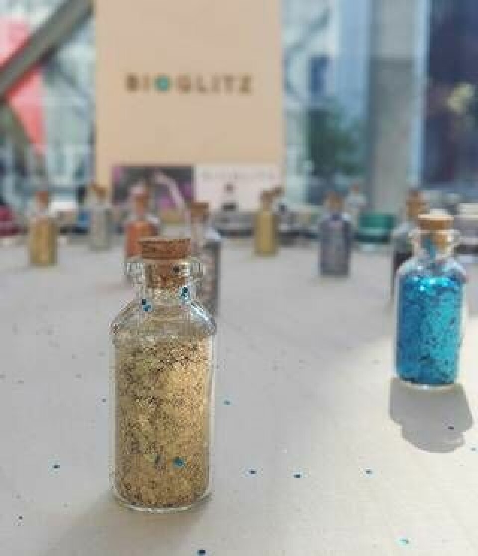 Bioglitz är ett nedbrytbart glitter som visades upp under Copenhagen Fashion Summit i maj. Foto: Ania Obminska