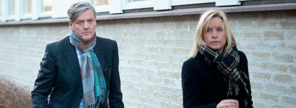 Victor Muller och chefsjurist Kristina Geers vid Vänersborgs tingsrätt. Foto: Scanpix Victor Muller och chefsjurist Kristina Geers vid Vänersborgs tingsrätt. Foto: Scanpix