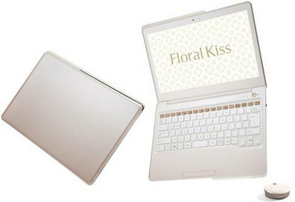 Floral Kiss ska locka kvinnliga pc-användare. Foto: Fujitsu Floral Kiss ska locka kvinnliga pc-användare. Foto: Fujitsu