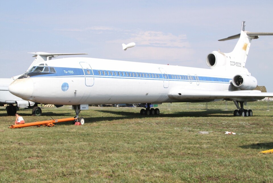 Tupolev TU-155 blev världens första flygplan att flyga med vätgas som bränsle. Foto: aeroprints.com, CC BY-SA 3.0