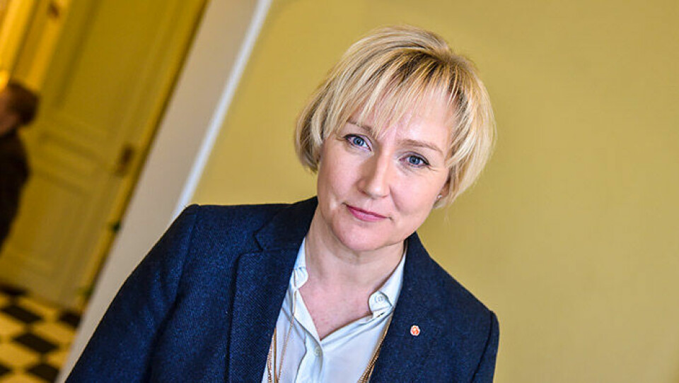 Ministern för högre utbildning och forskning Helene Hellmark Knutsson (S). Foto: Thommy Tengborg / TT
