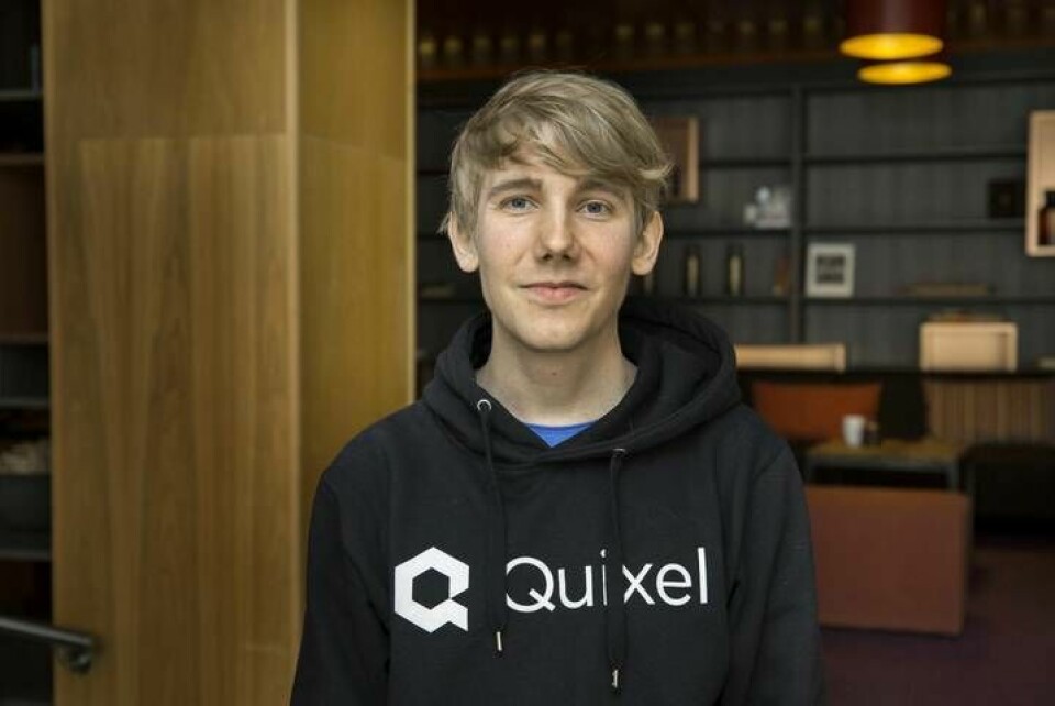 Teddy Bergsman grundade Quixel som 24-åring. Nu säljer han bolaget till Fortnite-utvecklaren Epic Games. Foto: Staffan Claesson