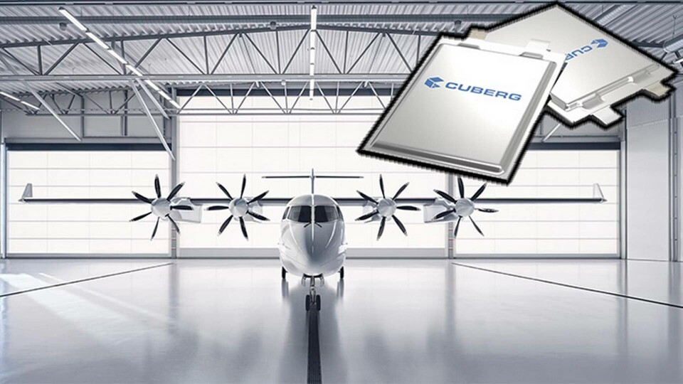 Battericellen med anod av metalliskt litium är främst tänkt för flygbranschen. På bilden svenska Heart Aerospaces ES-19. Foto: Cuberg/Heart Battericellen med anod av metalliskt litium är främst tänkt för flygbranschen. På bilden svenska Heart Aerospaces ES-19. Foto: Cuberg/Heart