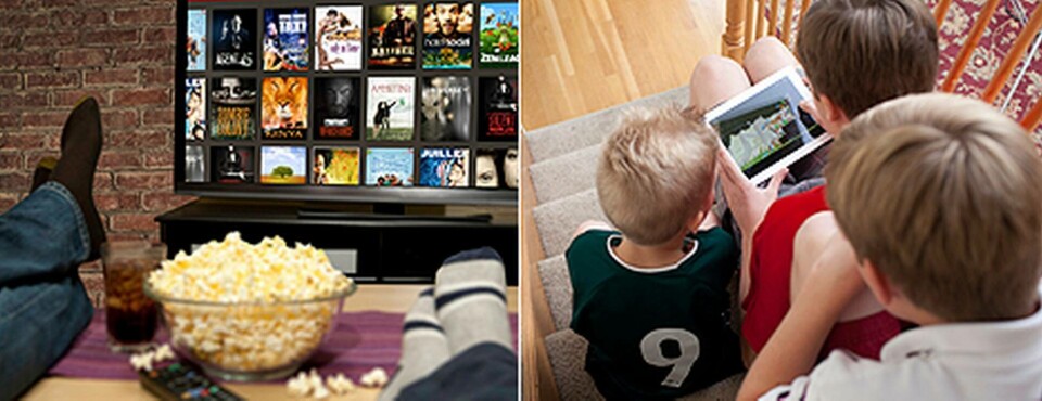 Familjerabatten gör det möjligt att se fyra program på olika apparater. Foto: Netflix Familjerabatten gör det möjligt att se fyra program på olika apparater. Foto: Netflix