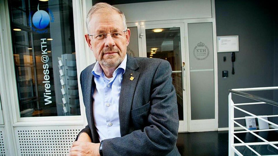 Jens Zander, radiotelekomguru på KTH, tror inte att det kommer ske något revolutionerande i mobilnätet förrän tidigast 2020. Foto: Jörgen Appelgren