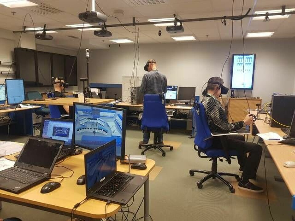Kärnkraftverket Lovisa i Finland använder virtual reality varje dag. Här pågår kontrollrumsvalidering. Foto: Sören Håkanlind