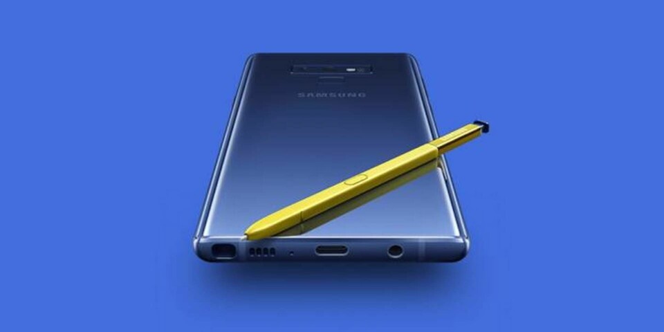 Galaxy Note 9, här på bild, är den senaste modellen i Samsungs Note-serie. Foto: Samsung