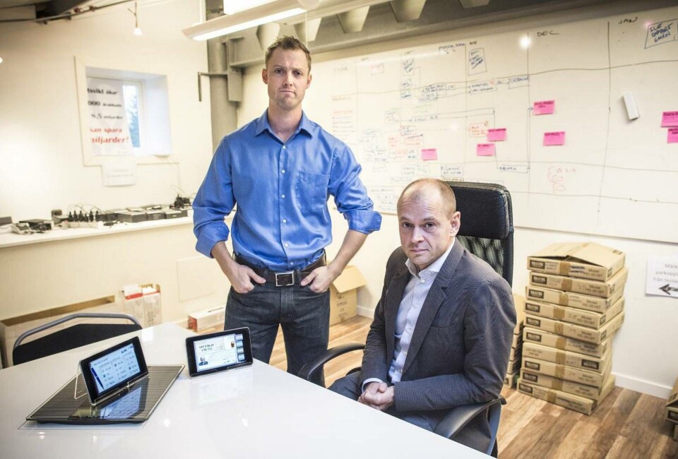 Andreas Blomqvist och Fredrik Westman är kritiska till hur Vinnova tolkar sitt uppdrag att stödja innovativa idéer. De driver företaget Careligo som hjälper patienter med hjärtsvikt. Betalbild Foto: Magnus Hallgren Andreas Blomqvist och Fredrik Westman är kritiska till hur Vinnova tolkar sitt uppdrag att stödja innovativa idéer. De driver företaget Careligo som hjälper patienter med hjärtsvikt. Betalbild Foto: Magnus Hallgren