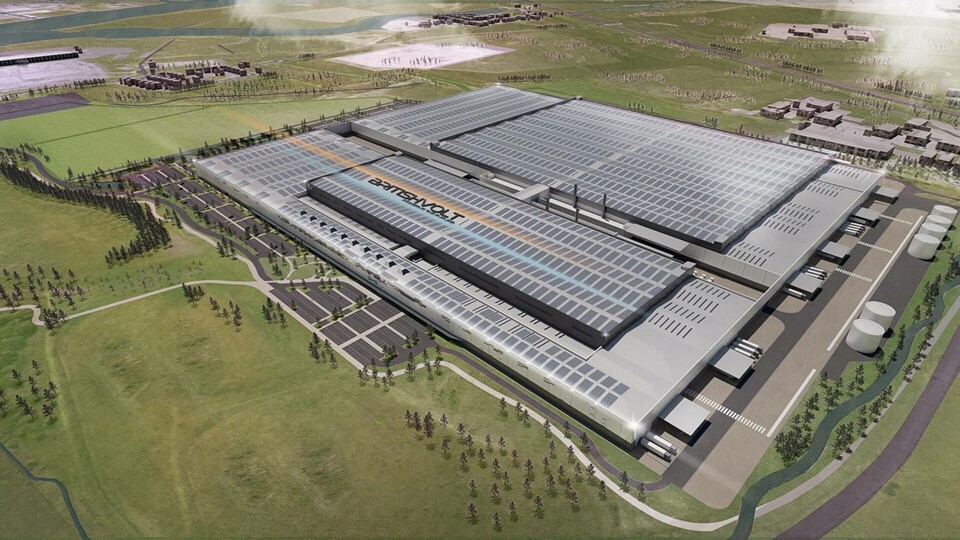 Britishvolts planerade batterifabrik i Cambios, Northumberland i nordöstra Storbritannien. Foto: Britishvolt Britishvolts planerade batterifabrik i Cambios, Northumberland i nordöstra Storbritannien. Foto: Britishvolt