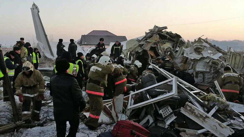Foto: Kazakstans räddningsverk/AP/TT Foto: Kazakstans räddningsverk/AP/TT