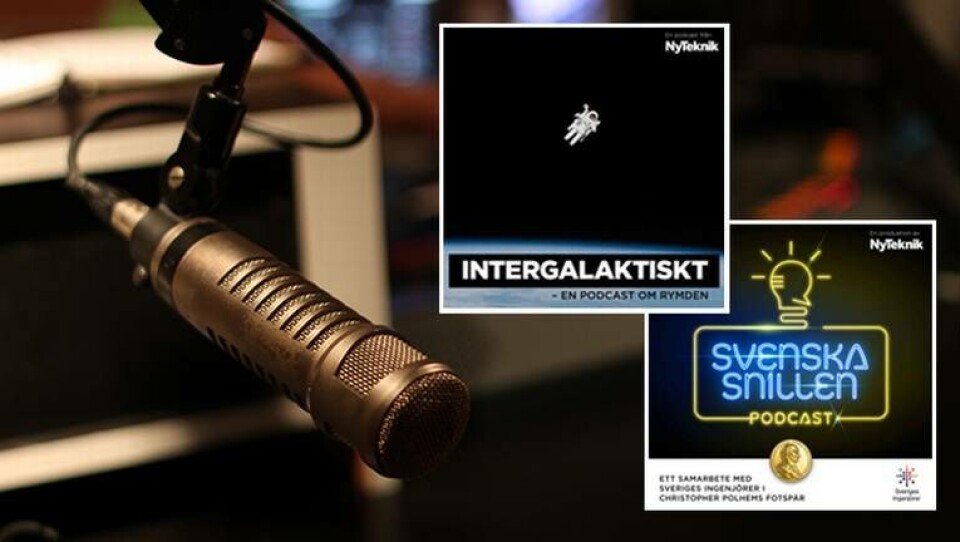 Mer ljud från Ny Teknik har efterfrågats – därför lanseras nu rymdpodden ”Intergalaktiskt” samt ingenjörspodden ”Svenska snillen”. Mer ljud från Ny Teknik har efterfrågats – därför lanseras nu rymdpodden ”Intergalaktiskt” samt ingenjörspodden ”Svenska snillen”.