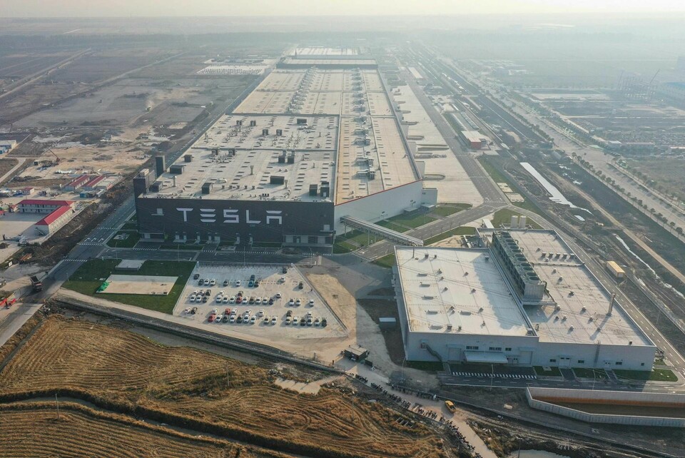 Tesla fabrik i Shanghai, fotograferad i december 2019. Foto: SipaUSA/TT
