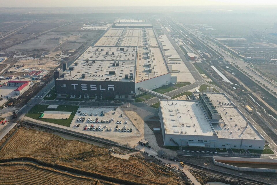 Tesla fabrik i Shanghai, fotograferad i december 2019. Foto: SipaUSA/TT Tesla fabrik i Shanghai, fotograferad i december 2019. Foto: SipaUSA/TT
