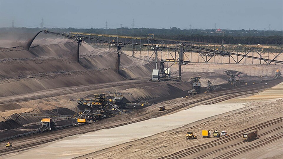 Vattenfalls dagbrott av brunkol i Tyskland. Foto: Alamy Vattenfalls dagbrott av brunkol i Tyskland. Foto: Alamy