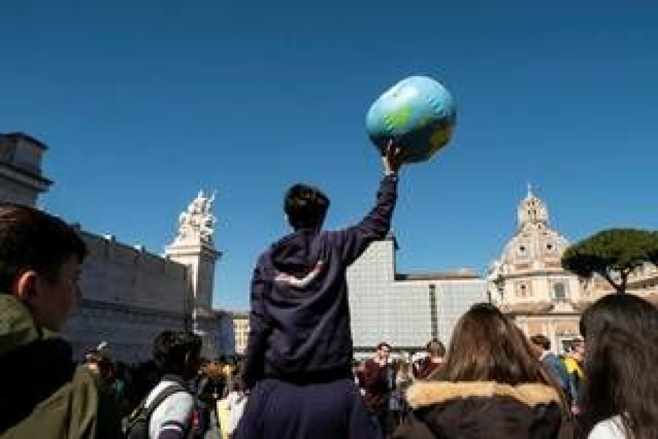 Manifestation i Rom, Italien. Foto: Antonello Nusca