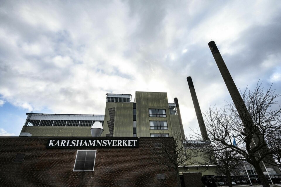 Det oljeeldade Karlshamnsverket i drift. Foto: Johan Nilsson/TT