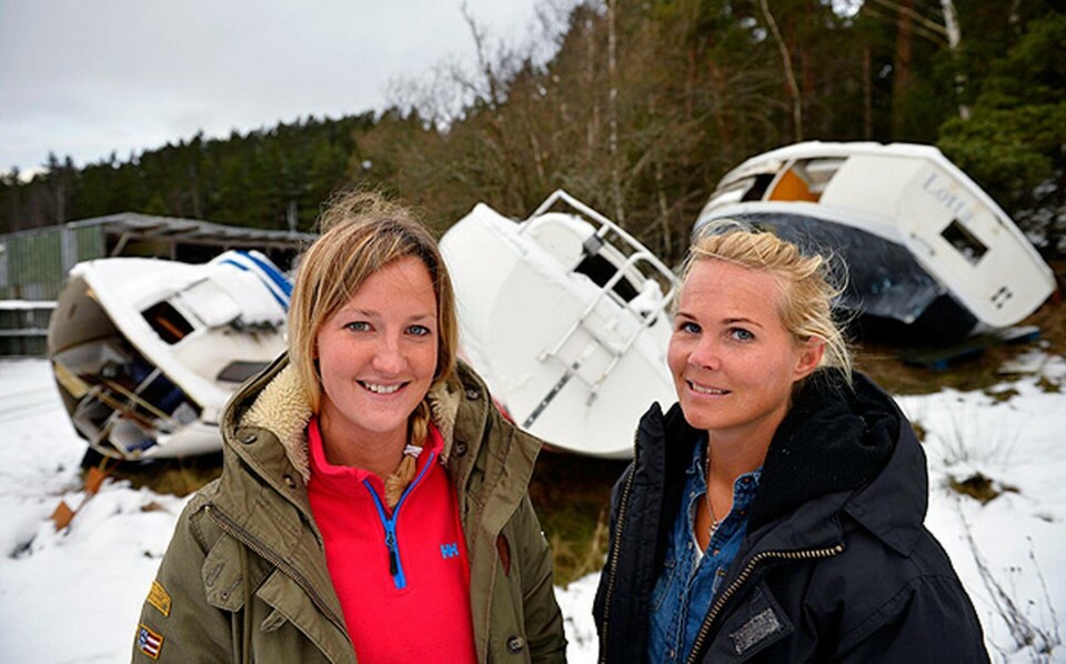 Josefin Arrhénborg och Maria Rindstam driver landets första båtskrotningsvarv. Troligen det enda renodlade skrotvarvet för fritidsbåtar. Foto: Foto: Henrik Montgomery / TT Josefin Arrhénborg och Maria Rindstam driver landets första båtskrotningsvarv. Troligen det enda renodlade skrotvarvet för fritidsbåtar. Foto: Foto: Henrik Montgomery / TT
