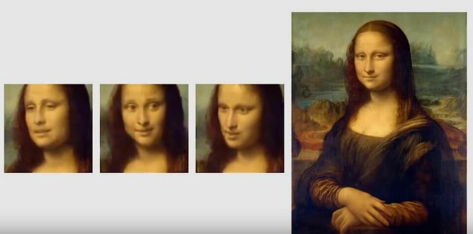 Nya sidor av Mona Lisa. Foto: Samsung
