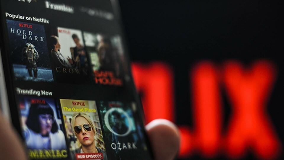 Netflix en gång spektakulära aktiekurs har på kort tid rasat med nästan 25 procent. Foto: Zuma Press/TT Netflix en gång spektakulära aktiekurs har på kort tid rasat med nästan 25 procent. Foto: Zuma Press/TT
