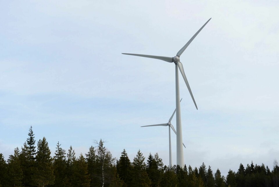 Bilden är inte tagen i den aktuella vindkraftparken. Arkivbild. Foto: Fredrik Sandberg/TT
