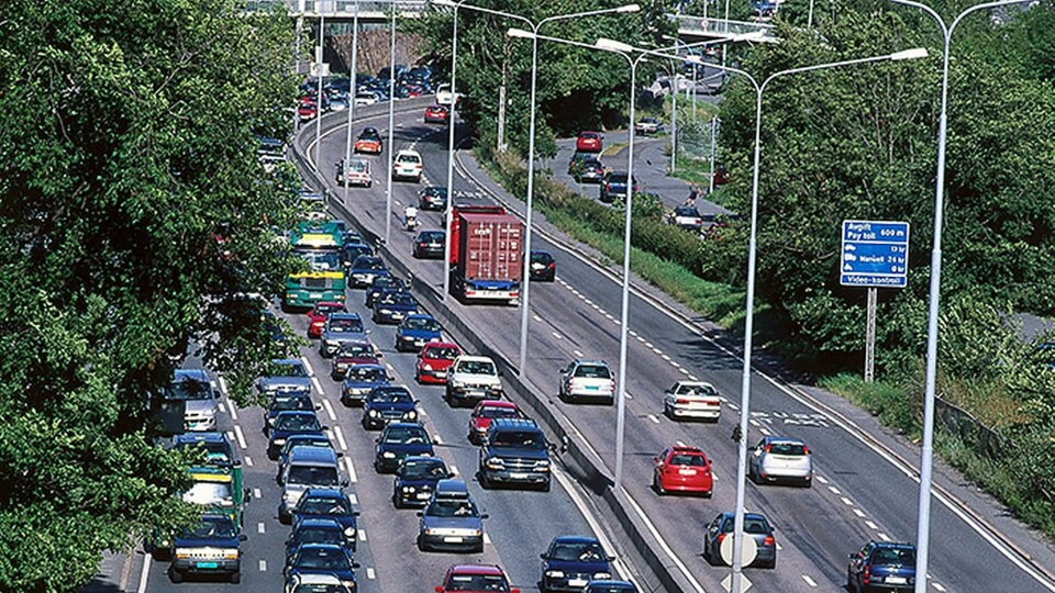 Bilkö på en av infartslederna i Oslo. Foto: Alamy Bilkö på en av infartslederna i Oslo. Foto: Alamy