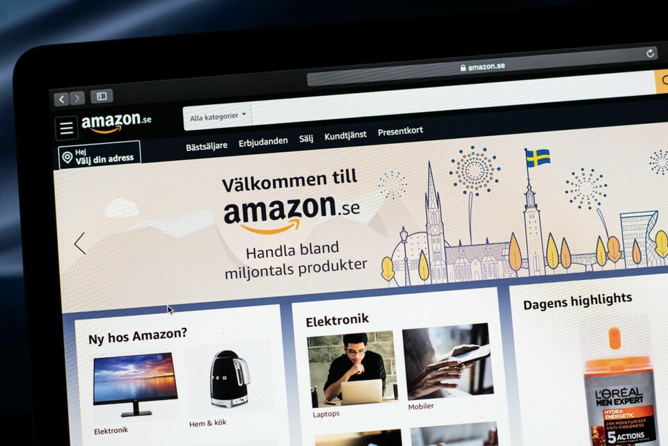 Amazon lanserade sin svenska sajt i oktober förra året. Arkivbild. Foto: Amir Nabizadeh/TT