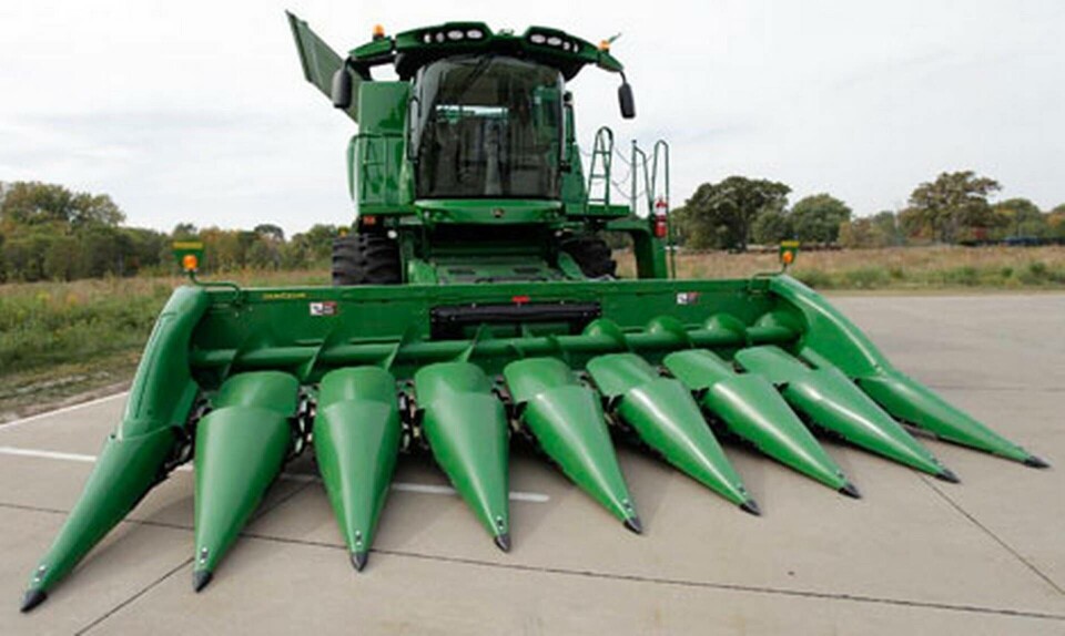 Genom att använda hållfast stål har stålprisvinnaren John Deere minskat vikten på utvalda delar i den nya skördetröskan med 40 procent. Foto: Swedish Steel Prize Genom att använda hållfast stål har stålprisvinnaren John Deere minskat vikten på utvalda delar i den nya skördetröskan med 40 procent. Foto: Swedish Steel Prize
