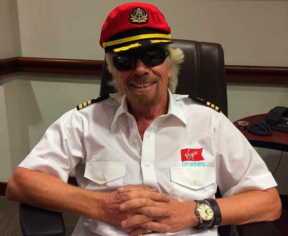 Richard Branson presenterar sitt kryssningsrederi i Miami. Foto: Virgin Richard Branson presenterar sitt kryssningsrederi i Miami. Foto: Virgin