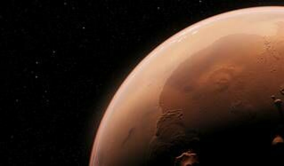 Mars från rymden. Illustration. Foto: Illustration: Science Photo Library.